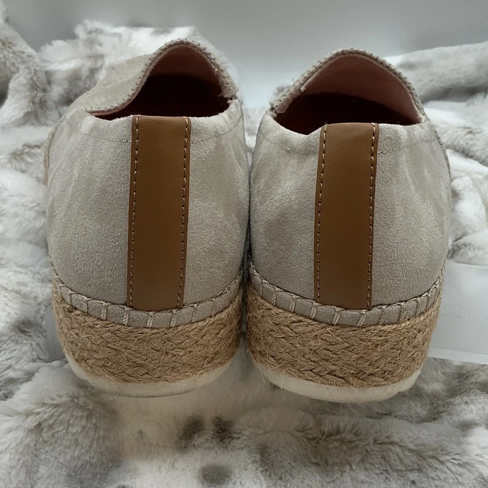 Dr. Scholl's Women's Sunray Espadrille Loafer - Light Grey, slip-on, size 7.5